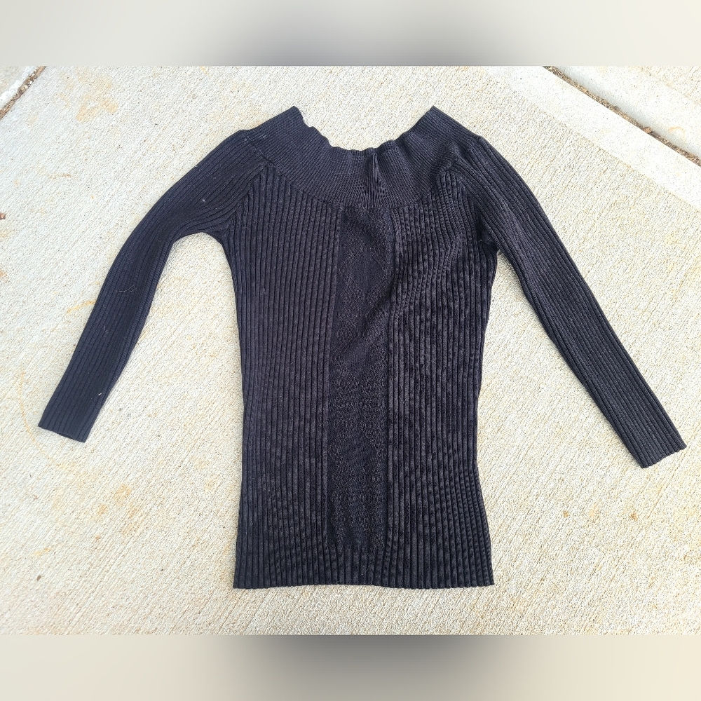 Off Shoulder Black Top